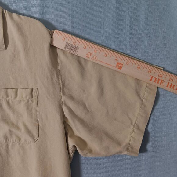 Tommy Bahama Mens XL 100% Silk Shirt  Island Button Up Classic Beige Throwback - Picture 10 of 14